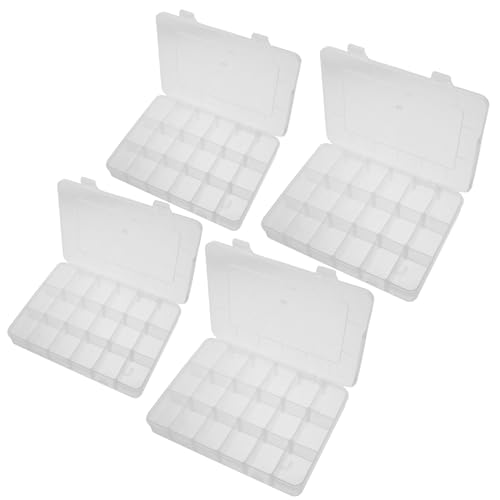 Beatifufu 4 Stück Aufbewahrungsbox mit Verstellbaren Fächern Durchsichtiger Kunststoff Organizer für Schmuck Kleinteile Bastelbedarf Schrauben und Angelzubehör Kompakt und Vielseitig Beatifufu 4 Stück Aufbewahrungsbox mit Verstellbaren Fächern Durchsichtiger Kunststoff Organizer für Schmuck Kleinteile Bastelbedarf Schrauben und Angelzubehör Kompakt und Vielseitig von Beatifufu