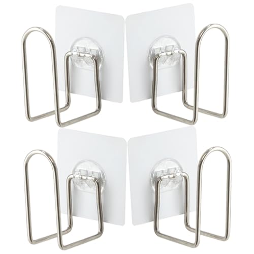 Beatifufu 4 Stück Edelstahl Teiliges Topfdeckel und Schneidebrett Organizer Platzsparender Wandhalter für Küche Rostfrei Leicht zu Reinigen Geeignet für Küchenschränke und Arbeitsplatten von Beatifufu