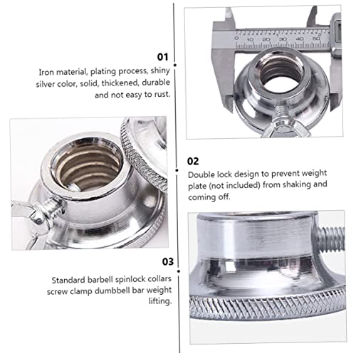 Beatifufu 4 Stück Teiliges Barbell Schraubverschluss Rutschfeste Doppel sicherheits klemmen aus Robustem Material Geeignet für Hanteln Langhanteln und Krafttraining Tragbar für Beatifufu 4 Stück Teiliges Barbell Schraubverschluss Rutschfeste Doppel sicherheits klemmen aus Robustem Material Geeignet für Hanteln Langhanteln und Krafttraining Tragbar für von Beatifufu