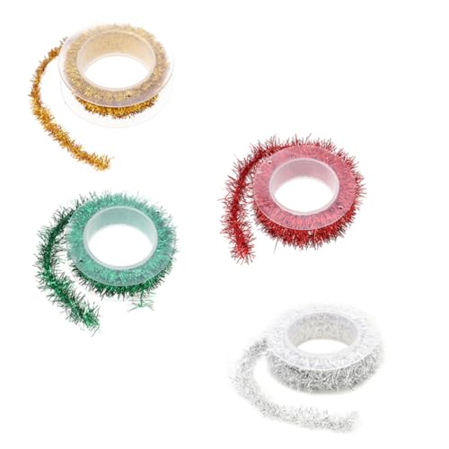 Beatifufu 4 Stück Teiliges Metallic Lametta Girlande Weihnachtsdeko in Rot Gold Grün Silber für Baum Party Hochzeit Innen Außen Festliche Dekoration Beatifufu 4 Stück Teiliges Metallic Lametta Girlande Weihnachtsdeko in Rot Gold Grün Silber für Baum Party Hochzeit Innen Außen Festliche Dekoration von Beatifufu