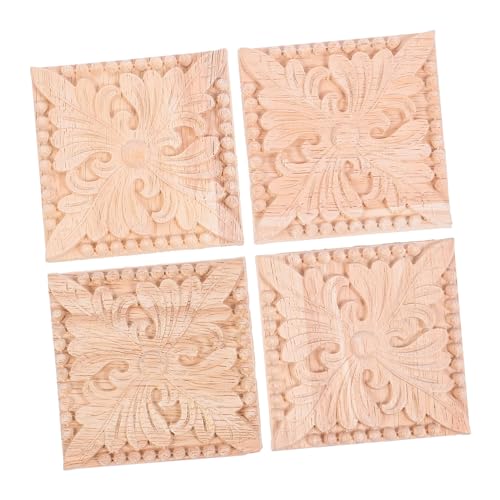 Beatifufu 4 Stück Teiliges Quadratische Holzornamente aus Massivem Holz Geschnitzte Europäische Applikationen für Möbel Schränke Spiegel Klassische Dekorative Holzverzierungen Einfache Beatifufu 4 Stück Teiliges Quadratische Holzornamente aus Massivem Holz Geschnitzte Europäische Applikationen für Möbel Schränke Spiegel Klassische Dekorative Holzverzierungen Einfache von Beatifufu