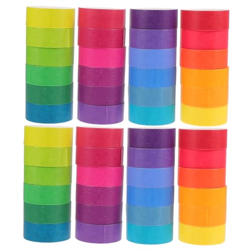 Beatifufu 48 Rollen Teiliges Washi Tape Buntes Dekoratives Klebeband für DIY Bastelarbeiten Geschenkverpackung und Scrapbooking Hochwertige Papierklebebänder in Farben für Schüler und Beatifufu 48 Rollen Teiliges Washi Tape Buntes Dekoratives Klebeband für DIY Bastelarbeiten Geschenkverpackung und Scrapbooking Hochwertige Papierklebebänder in Farben für Schüler und von Beatifufu