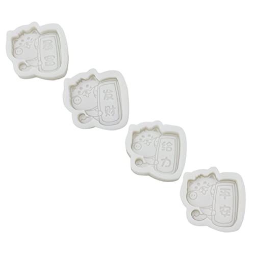 Beatifufu 4Stücke Silikonform für DIY Ornamente Hochwertigem Silikon Leicht zu Reinigen für Bastelprojekte Zuhause und Mehr von Beatifufu
