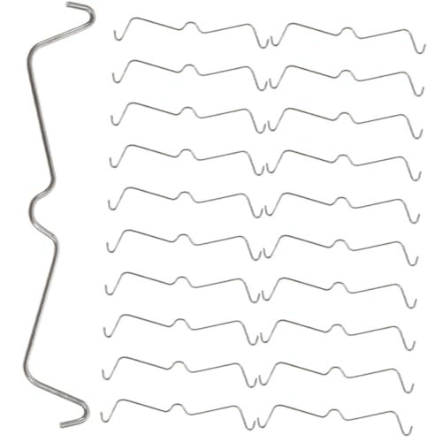 Beatifufu 50 Stück Edelstahl Pegboard Haken Sicherungsclips Rostfrei Robust Einfach zu Montieren für Werkzeugwand Lochwand Halterungen Zubehör für Werkstatt Garage von Beatifufu