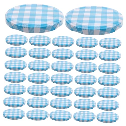 Beatifufu 50 Stück Teiliges Mason Jar Deckel Außendurchmesser Luftdichte Split Type Ersatzdeckel für Regular Mouth Einmachgläser Stilvoller Luftdichter Verschluss für Chili Soße und von Beatifufu