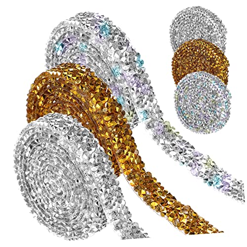 Beatifufu 6 Rollen Selbstklebendes Resin Strassband Breit mit Gold Silber Ab Farbverlauf für DIY Bastelarbeiten Glänzendes Funkelndes Dekorationsband für Schmuck Kleidung Zuhause und Mehr Beatifufu 6 Rollen Selbstklebendes Resin Strassband Breit mit Gold Silber Ab Farbverlauf für DIY Bastelarbeiten Glänzendes Funkelndes Dekorationsband für Schmuck Kleidung Zuhause und Mehr von Beatifufu