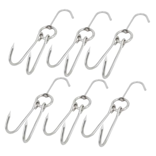 Beatifufu 6 Stück Edelstahl Doppel Fleischhaken zum Trocknen und Aufhängen von Geflügel Durchmesser Rostfrei Langlebig für Grill Bbq Metzger Küche Beatifufu 6 Stück Edelstahl Doppel Fleischhaken zum Trocknen und Aufhängen von Geflügel Durchmesser Rostfrei Langlebig für Grill Bbq Metzger Küche von Beatifufu