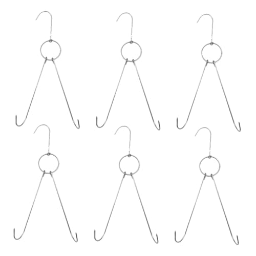 Beatifufu 6 Stück Edelstahl Fleischhaken Doppelt Rostfrei Durchmesser zum Aufhängen Trocknen und Räuchern von Geflügel und Fleisch für Metzger Liebhaber und Grillfans Beatifufu 6 Stück Edelstahl Fleischhaken Doppelt Rostfrei Durchmesser zum Aufhängen Trocknen und Räuchern von Geflügel und Fleisch für Metzger Liebhaber und Grillfans von Beatifufu