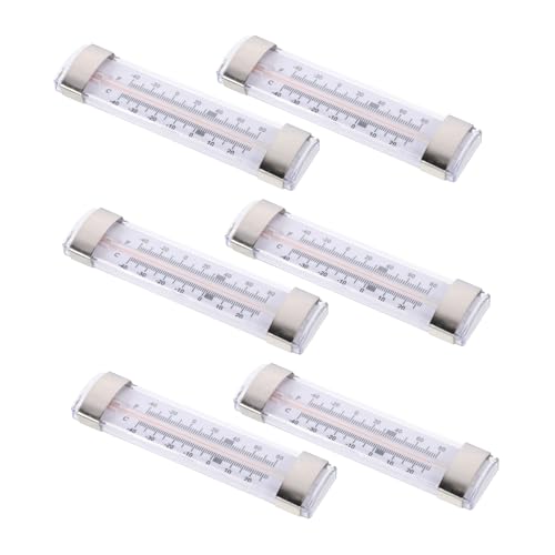 Beatifufu 6 Stück Hochpräzise Kühlschrankthermometer Zuverlässiges und Praktisches Thermometer für Gefrierschrank und Kühltruhe Einfach Ablesbar Platzsparend Professionell für Sichere von Beatifufu