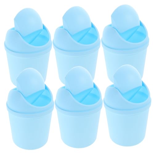 Beatifufu 6 Stück Mini Mülltonnen mit Schwingdeckel Kleine Desktop Abfalleimer aus Kunststoff Kompakte Schreibtisch Mülleimer für Büro Küche Bad und Schlafzimmer Praktische Beatifufu 6 Stück Mini Mülltonnen mit Schwingdeckel Kleine Desktop Abfalleimer aus Kunststoff Kompakte Schreibtisch Mülleimer für Büro Küche Bad und Schlafzimmer Praktische von Beatifufu