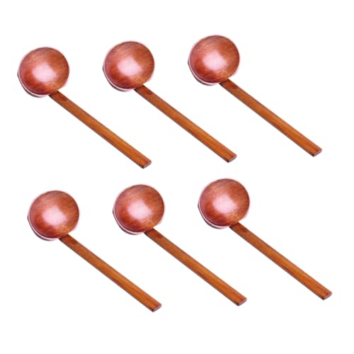 Beatifufu 6 Stück Teiliges Holzlöffel mit Langem Griff Hitzebeständig Geruchsresistent Vielseitig Einsetzbar für Suppe Ramen Wonton Kochen und Servieren in Küche und Restaurant von Beatifufu
