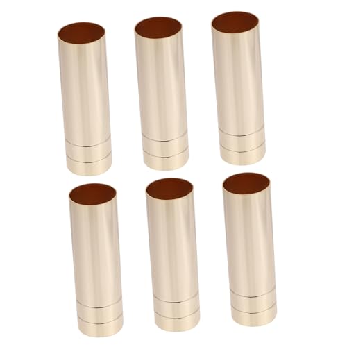 Beatifufu 6 Stück Teiliges Lampensockel Hülse für Europäische Kristallkronleuchter Hitzebeständig Retro Design Langlebig Passend als Ersatzteile für Wohnzimmer Deckenleuchte von Beatifufu
