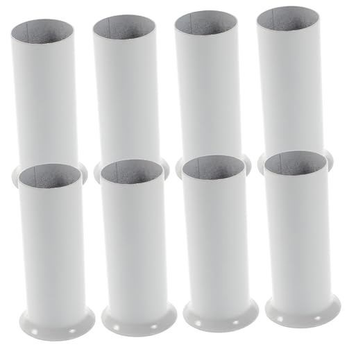 Beatifufu 6 Stück Teiliges Metall Kronleuchter Lampenfassung Schutzhüllen Langlebige Deckenleuchte Sockelüberzüge für Kerzenlampen Einfache Montage Passend für Wohn und Kristallkronleuchter von Beatifufu