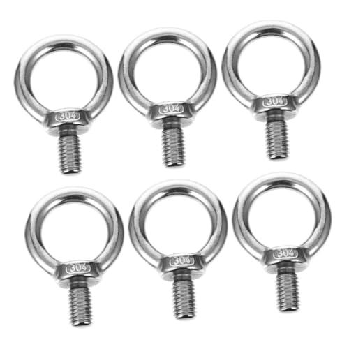 Beatifufu 6 Stück Teiliges Ringschrauben aus Edelstahl Korrosionsbeständige Augbolzen mit Glattem Gewinde Robuste Hebeösen für Vielseitige Anwendungen Langlebig und Praxisgerecht Beatifufu 6 Stück Teiliges Ringschrauben aus Edelstahl Korrosionsbeständige Augbolzen mit Glattem Gewinde Robuste Hebeösen für Vielseitige Anwendungen Langlebig und Praxisgerecht von Beatifufu