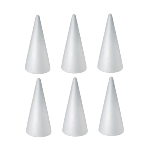 Beatifufu 6 Stück Teiliges Weißes DIY Schaumstoffkegel Stabile Bastelkegel für Weihnachtsdeko Kreative Handwerksprojekte Bemalbar Vielseitig Einsetzbar für Winter Festtagsgestaltung Beatifufu 6 Stück Teiliges Weißes DIY Schaumstoffkegel Stabile Bastelkegel für Weihnachtsdeko Kreative Handwerksprojekte Bemalbar Vielseitig Einsetzbar für Winter Festtagsgestaltung von Beatifufu