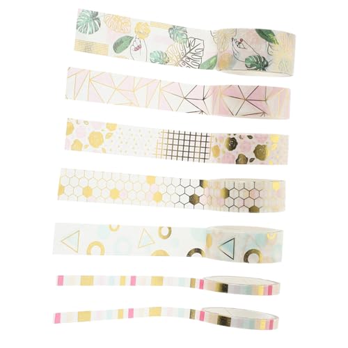 Beatifufu 7 Rollen Washi Tape mit Goldfolie Geometrischem Muster Dekoratives Klebeband für DIY Scrapbooking Tagebuch Basteln pro Kreative Bastelideen und Geschenke Beatifufu 7 Rollen Washi Tape mit Goldfolie Geometrischem Muster Dekoratives Klebeband für DIY Scrapbooking Tagebuch Basteln pro Kreative Bastelideen und Geschenke von Beatifufu