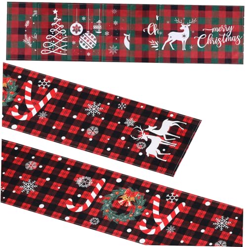 Beatifufu 7 STK. Teiliges Weihnachts-tischläufer Platzsets-Set Vintage Bauernhaus-Stil Hitzebeständige Tischdeko mit Fröhlichen Weihnachtsmann-Motiven für Festliche Dinner und Familienfeiern Beatifufu 7 STK. Teiliges Weihnachts-tischläufer Platzsets-Set Vintage Bauernhaus-Stil Hitzebeständige Tischdeko mit Fröhlichen Weihnachtsmann-Motiven für Festliche Dinner und Familienfeiern von Beatifufu