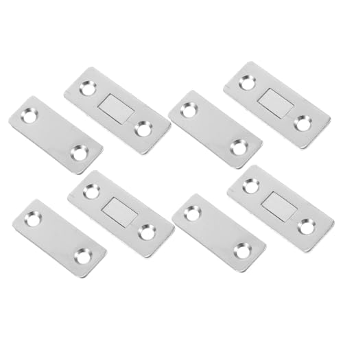 Beatifufu 8 Stück Magnetische Türstopper Unsichtbare Türverriegelung für Schränke und Schiebetüren ohne Bohren Einfache Installation Halt Silberne Farbe für Eleganten Look von Beatifufu