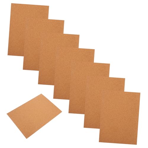Beatifufu 8 Stück Selbstklebende Korkplatten Teiliges Natürliche Korktafeln Leicht Zuschneidbar Für DIY Basteln Pinnwand Tischschutz Büro Zuhause von Beatifufu