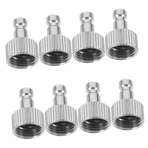 Beatifufu 8 Stück Teiliges Airbrush Schnellverschluss-adapterset mit Gewinde Luftdichter Verschleißfester Schlauchanschluss Schnellkupplung für Präzise DIY Airbrush-malprojekte von Beatifufu