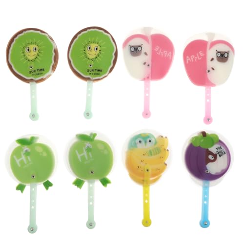 Beatifufu 8 Stück Teiliges Faltfächer mit Sommer Frucht Motiv Leichter Kunststoff Handlich und Dekorativ Faltbar als für Party Cosplay und Sommerliche Anlässe von Beatifufu
