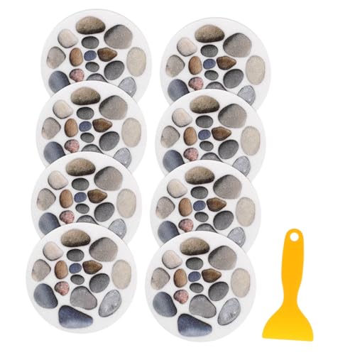Beatifufu 8 Stück Teiliges Rutsch Badewannen Aufkleber Øcm mit Steinmuster Selbstklebende rutschfeste Duschmatten für Badewanne Inklusive Schaber Sicherer Halt Glatten Flächen Beatifufu 8 Stück Teiliges Rutsch Badewannen Aufkleber Øcm mit Steinmuster Selbstklebende rutschfeste Duschmatten für Badewanne Inklusive Schaber Sicherer Halt Glatten Flächen von Beatifufu