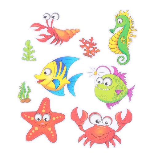 Beatifufu 9 Stück Teiliges Badewannenaufkleber Rutsch Peva Bad Sticker Cartoon Meeresmotive für Badewanne Dusche Glatte Oberflächen Sicher und Rückstandsfrei Entfernbar Beatifufu 9 Stück Teiliges Badewannenaufkleber Rutsch Peva Bad Sticker Cartoon Meeresmotive für Badewanne Dusche Glatte Oberflächen Sicher und Rückstandsfrei Entfernbar von Beatifufu
