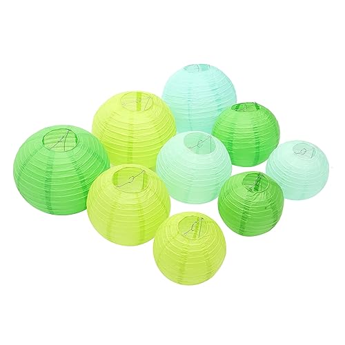 Beatifufu 9 Stück Teiliges Faltbare Papierlampions in Frischen Grüntönen Robuste Eisenrahmen Vielseitige Bunte Laternen für Party Fest Hochzeitsdeko Platzsparend Faltbar Chinesische Beatifufu 9 Stück Teiliges Faltbare Papierlampions in Frischen Grüntönen Robuste Eisenrahmen Vielseitige Bunte Laternen für Party Fest Hochzeitsdeko Platzsparend Faltbar Chinesische von Beatifufu