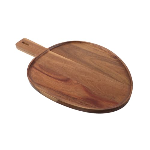 Beatifufu Acacia Holz Servierplatte Robust Langlebig für Pizza Sushi Steak Brot Snackplatte Gewerblich Vielseitig Nutzbar Resistent gegen Flecken und Gerüche Einfach zu Reinigen von Beatifufu
