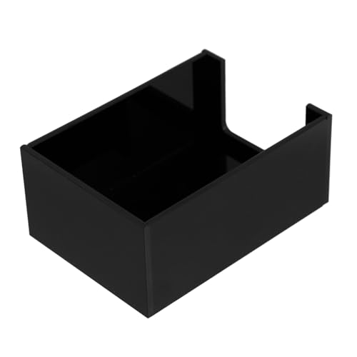 Beatifufu Acryl Teebeutel Aufbewahrungsbox mit Fächern Schwarzer Stabiler Tee Zuckerbeutel Organizer für Küche und Arbeitsplatz Leicht zu Reinigen Vielseitig für Zuhause Wiederverwendbar von Beatifufu