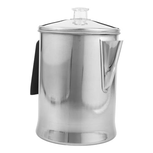 Beatifufu Aluminium Camping Kaffeekanne mit Griff Schnelles und Gleichmäßiges Erhitzen Tragbarer Outdoor Wasserkocher für Wandern Picknick Büro und Reisen von Beatifufu