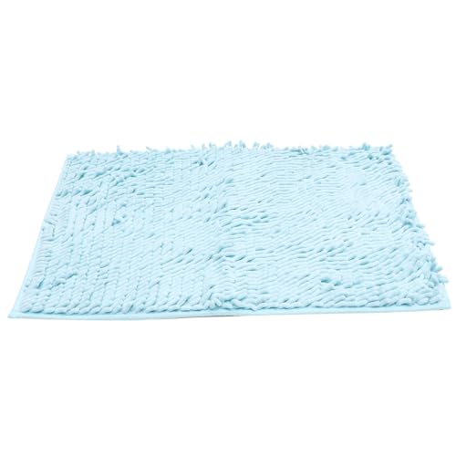 Beatifufu Blaue Badematte rutschfest Badteppich Saugfähig Waschbar Weiche Badezimmermatte Antirutsch Bodenmatte Praktische Badezimmer Dekoration Wasserabsorbierend Komfortabel von Beatifufu
