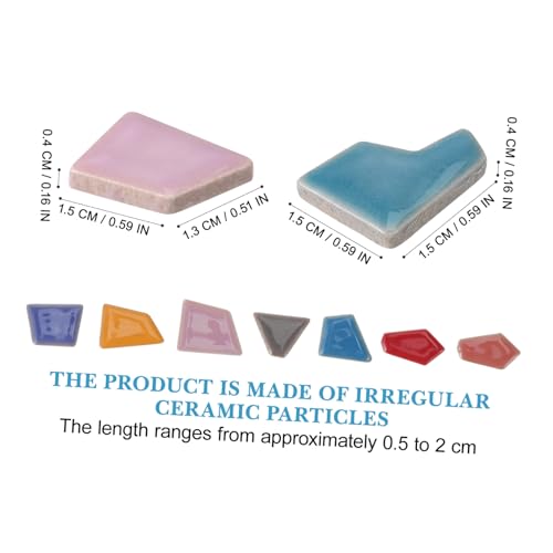 Beatifufu Bunte DIY Mosaiksteine aus Glasiertem Keramikstein Unregelmäßige Kleine Fliesen für Bastelarbeiten Kunsthandwerk und Wohnraumdekoration Beatifufu Bunte DIY Mosaiksteine aus Glasiertem Keramikstein Unregelmäßige Kleine Fliesen für Bastelarbeiten Kunsthandwerk und Wohnraumdekoration von Beatifufu