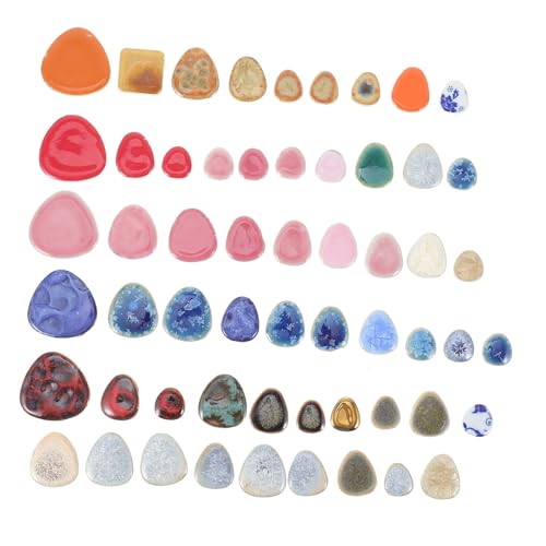Beatifufu DIY Mosaiksteine aus Keramik Unregelmäßige Form Glasiert Langlebig Kreative Bastelsteine für Wand Dekoration und Kunstprojekte Geeignet als Geschenk von Beatifufu
