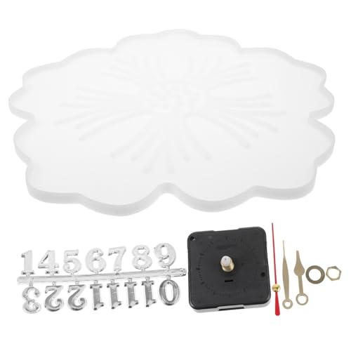 Beatifufu DIY Silikon Gießform für Blumen Uhr Flexible Große Form für Wanduhren Kompatibel mit Epoxidharz Bastelset für Individuelle Zifferblätter und Kreative Uhrmacherei von Beatifufu