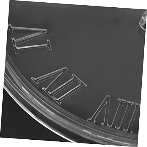 Beatifufu DIY Silikonform für Uhr mit Römischen Ziffern Transparent Vielseitige Gießform für Wanduhrherstellung Kreative Uhrmachzubehör für DIY Kunst und Bastelprojekte von Beatifufu