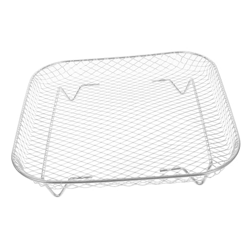 Beatifufu Edelstahl Air Fryer Backofen Quadratisch Stapelbares Grillgitter mit Gleichmäßiger Hitzeverteilung für Heißluftfritteuse und Dörrautomat zum Frittieren Backen und Dörren von Beatifufu Edelstahl Air Fryer Backofen Quadratisch Stapelbares Grillgitter mit Gleichmäßiger Hitzeverteilung für Heißluftfritteuse und Dörrautomat zum Frittieren Backen und Dörren von von Beatifufu