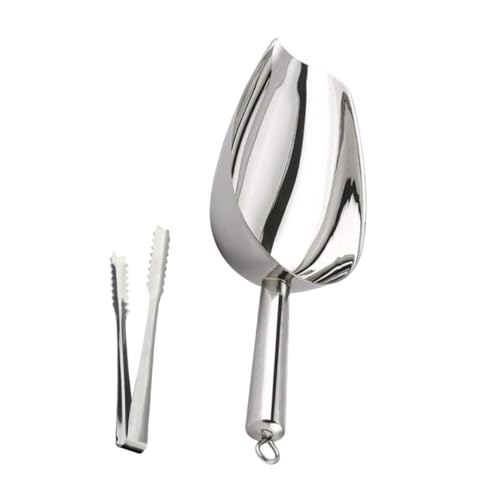 Beatifufu Edelstahl Eisportionierer und Eiszange Teilig mit Ergonomischem Griff Poliertem Nahtlosem Design Großer Kapazität Robust und Fall für Eiswürfel und Crushed Ice Beatifufu Edelstahl Eisportionierer und Eiszange Teilig mit Ergonomischem Griff Poliertem Nahtlosem Design Großer Kapazität Robust und Fall für Eiswürfel und Crushed Ice von Beatifufu