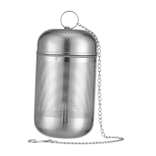 Beatifufu Edelstahl Gewürzkugel Großer Gewürzfilter mit Haken Wiederverwendbares Gewürzsieb zum Kochen Vielseitiger Dregs Basket für Brühen und Hot Pot Praktisches Gewürzkorb infuser Beatifufu Edelstahl Gewürzkugel Großer Gewürzfilter mit Haken Wiederverwendbares Gewürzsieb zum Kochen Vielseitiger Dregs Basket für Brühen und Hot Pot Praktisches Gewürzkorb infuser von Beatifufu