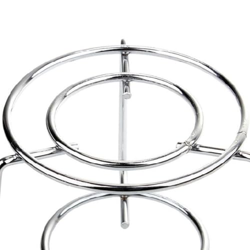Beatifufu Edelstahl Rundherd Ständer Stabiler Alkoholbrenner Halter Camping Outdoor Herdzubehör für Kessel und Töpfe Fördert Luftzirkulation für Effizientes Kochen von Beatifufu