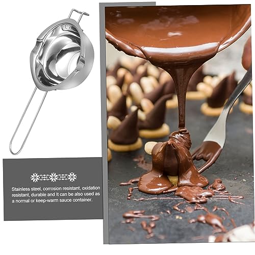 Beatifufu Edelstahl Schmelztopf mit Griff Ergonomisch Gleichmäßige Wärmeverteilung Ausgießrille gegen Verschütten zum Schmelzen von Butter Schokolade Käse und Karamell Praktisches DIY Beatifufu Edelstahl Schmelztopf mit Griff Ergonomisch Gleichmäßige Wärmeverteilung Ausgießrille gegen Verschütten zum Schmelzen von Butter Schokolade Käse und Karamell Praktisches DIY von Beatifufu