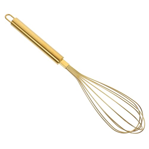 Beatifufu Edelstahl Schneebesen Handrührer Draht Eierschläger mit Ergonomischem Griff Leicht und Robust für Salat Eier und Kuchenteig Manuell für Küche und Backen von Beatifufu