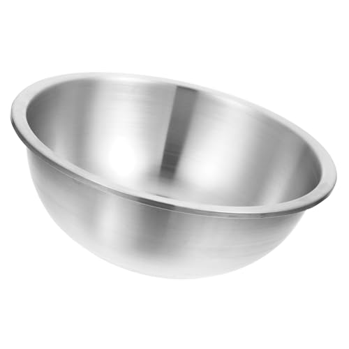 Beatifufu Edelstahl Suppentopf Rundes Küchen sieb mit Anti rutsch boden Leicht Stapelbar Vielseitig für Obst Gemüse Waschen und Rühren Platzsparend für Innen Außenbereich von Beatifufu