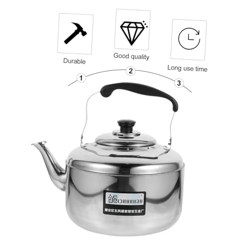Beatifufu Edelstahl Wasserkessel Große Kapazität mit Pfeiffunktion für Gas Induktionsherde Antiheißer Griff Effiziente Wärmeverteilung Langlebiger Haushalts wasserkocher Beatifufu Edelstahl Wasserkessel Große Kapazität mit Pfeiffunktion für Gas Induktionsherde Antiheißer Griff Effiziente Wärmeverteilung Langlebiger Haushalts wasserkocher von Beatifufu