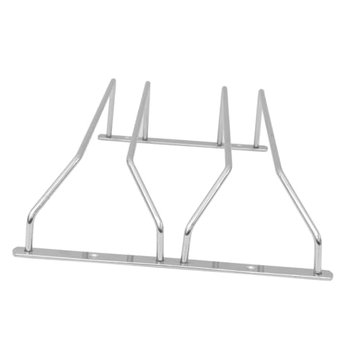 Beatifufu Edelstahl Weinregal Hängend Weinglashalter Aufbewahrungsständer Platzsparend für Wohnzimmer Küche Bar Robust und Rostfrei Organizer für Flaschen und Gläser von Beatifufu