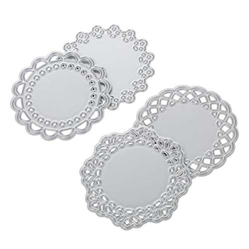 Beatifufu 4-teilige Metall-stanzform Mit Spitzen-Design Stanzformen Für Scrapbooking Album-Dekoration DIY-herstellung Karbonstahl Für Langlebigkeit Und Bruchfestigkeit von Beatifufu
