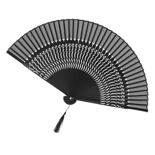 Beatifufu Faltbarer Handfächer Chinesischer Stil mit Hohle Schnitzerei Bambusknochen Leicht Tragbarer Eleganter Handventilator mit Quaste für Tanz Aufführung und Sommergebrauch Beatifufu Faltbarer Handfächer Chinesischer Stil mit Hohle Schnitzerei Bambusknochen Leicht Tragbarer Eleganter Handventilator mit Quaste für Tanz Aufführung und Sommergebrauch von Beatifufu