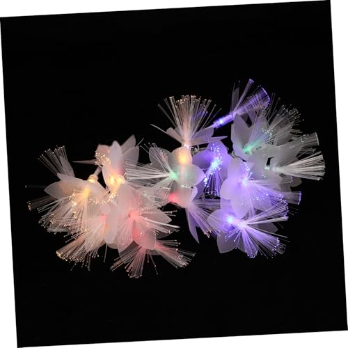 Beatifufu Fiberoptische Lichterkette LED Bunte Lichterkette mit Dauer Blinkfunktion Batteriebetrieben für Zimmerdekoration Romantische Energiesparende Lichtgirlande für Innenbereiche von Beatifufu