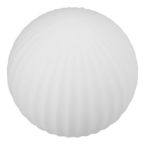 Beatifufu Frostglas Lampenschirm Kugel Streifen Design Lichtstreuend Einfach Montage Flacher Mund Pendelleuchte Ersatz Für Zuhause Büro Dekoratives Beleuchtungselement von Beatifufu