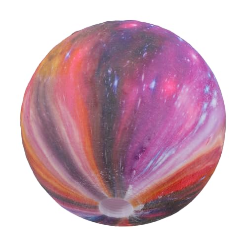 Beatifufu Gedruckter Kunststoff Lampenschirm mit Schraubsockel Runder Tisch und Pendelleuchte Lampenschirm Langlebig Formstabil Dekorativer Mond Sternenhimmel Beleuchtungsschutz von Beatifufu